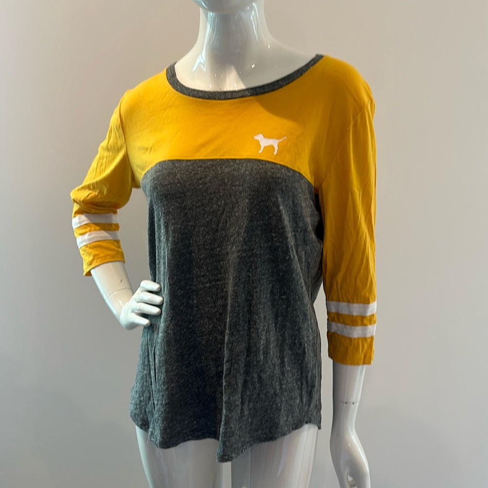 Pink 3/4 sleeve tee